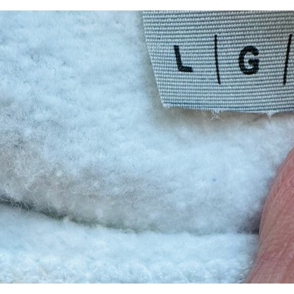 Gildan Tie Dye Marbled White Grey Cotton Crewneck Pullover Sweatshirt Sz Large - Picture 7 of 8